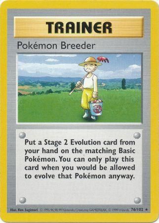 Pokemon Breeder (76/102) [Base Set Shadowless Unlimited] | Good Games North