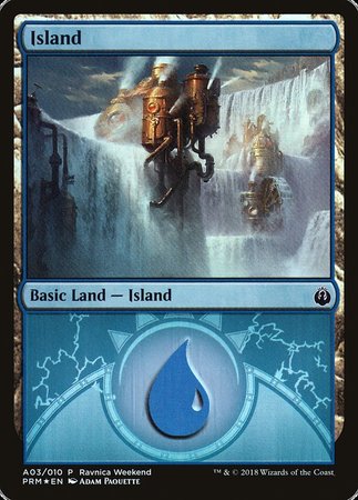 Island - Izzet (A03) [GRN Ravnica Weekend] | Good Games North