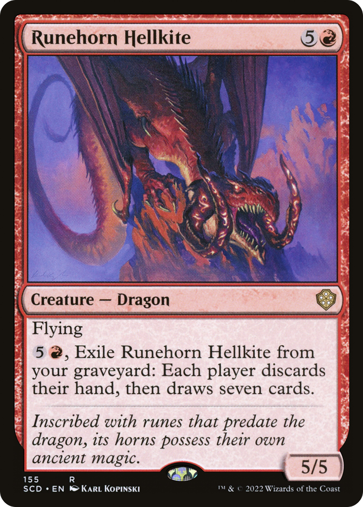Runehorn Hellkite [Starter Commander Decks] | Good Games North