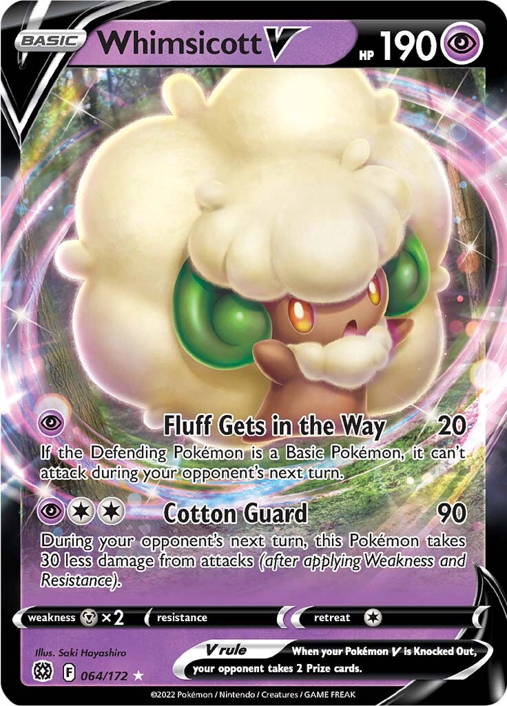 Whimsicott V (064/172) [Sword & Shield: Brilliant Stars] | Good Games North