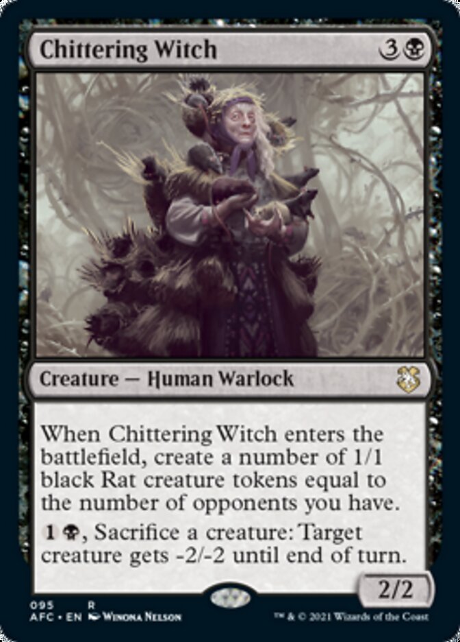 Chittering Witch [Dungeons & Dragons: Adventures in the Forgotten Realms Commander] | Good Games North