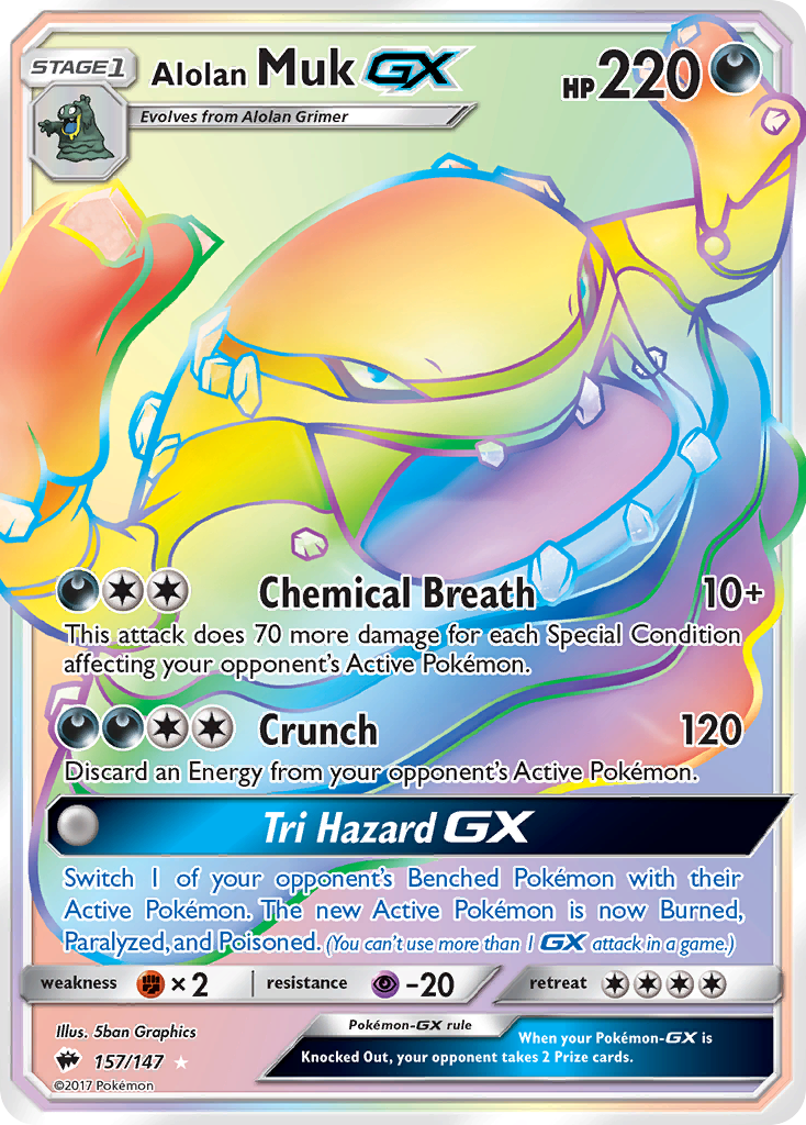 Alolan Muk GX (157/147) [Sun & Moon: Burning Shadows] | Good Games North