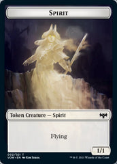 Zombie (008) // Spirit (002) Double-sided Token [Innistrad: Crimson Vow Tokens] | Good Games North