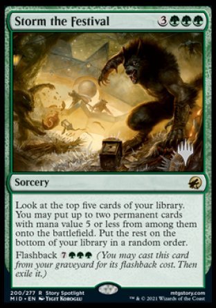 Storm the Festival (Promo Pack) [Innistrad: Midnight Hunt Promos] | Good Games North