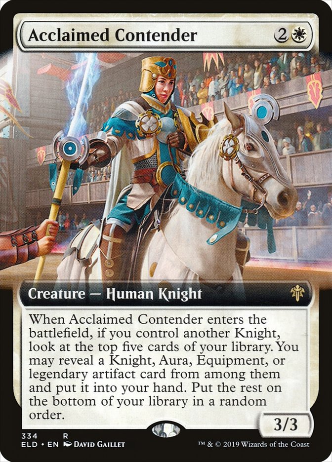 Acclaimed Contender (Extended Art) [Throne of Eldraine] | Good Games North