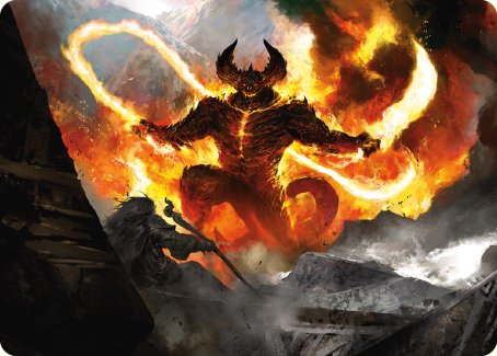 The Balrog, Flame of Udun Art Card [The Lord of the Rings: Tales of Middle-earth Art Series] | Good Games North