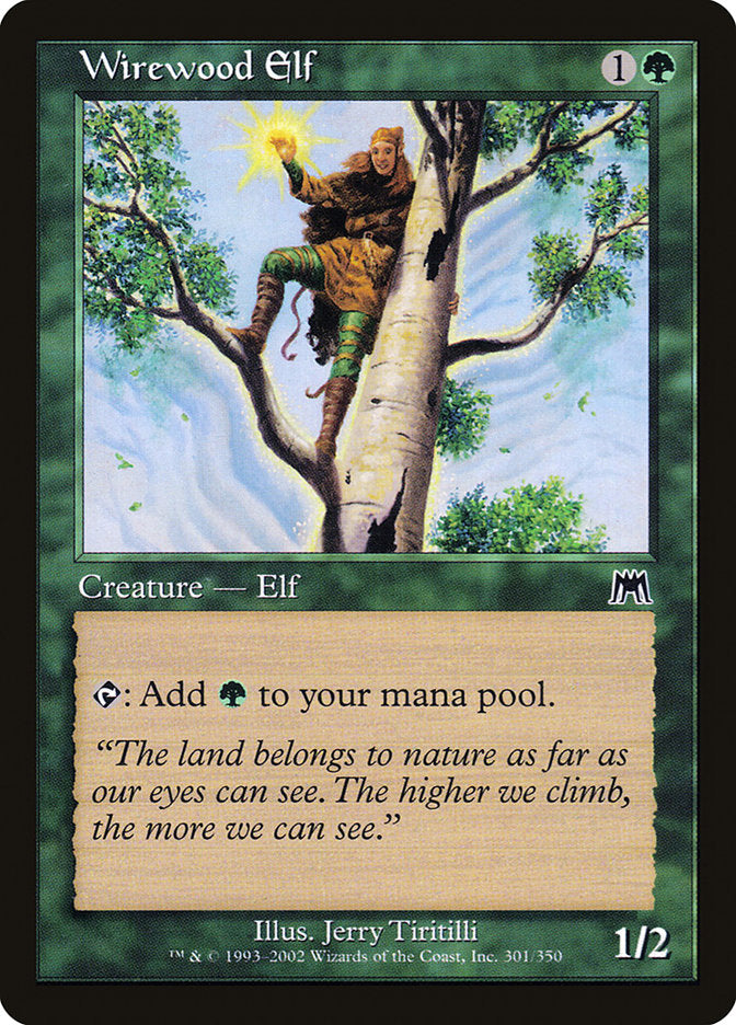 Wirewood Elf [Onslaught] | Good Games North
