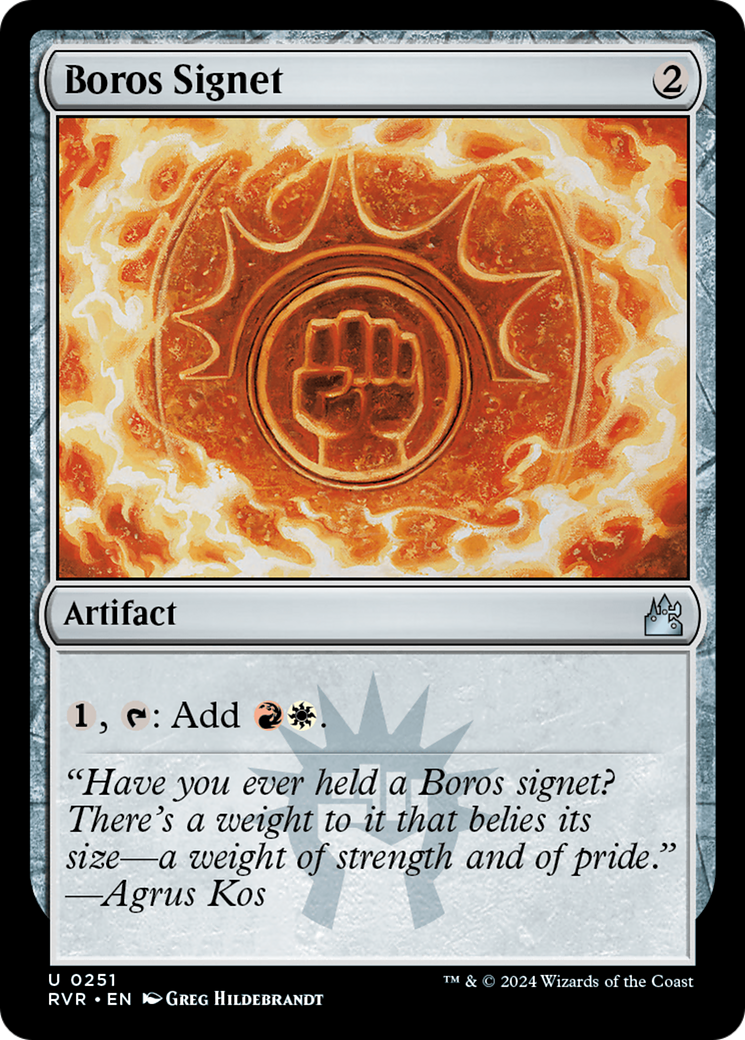 Boros Signet [Ravnica Remastered] | Good Games North