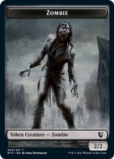 Zombie (005 MIC) // Zombie (005 MID) [Innistrad: Midnight Hunt Commander] | Good Games North
