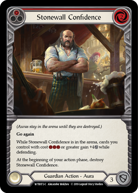 Stonewall Confidence (Red) [WTR072-C] Alpha Print Normal | Good Games North