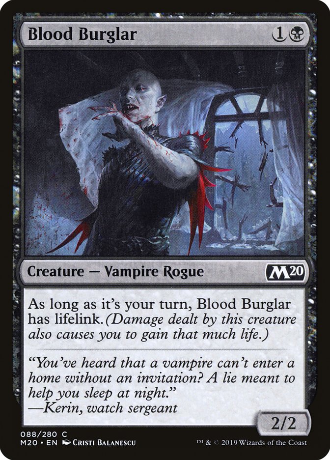 Blood Burglar [Core Set 2020] | Good Games North