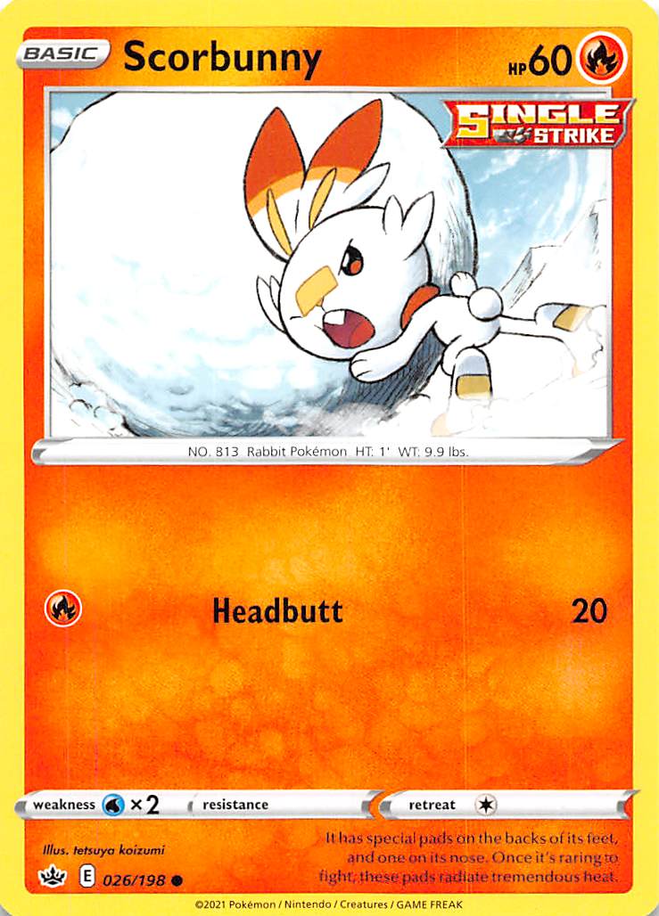 Scorbunny (026/198) [Sword & Shield: Chilling Reign] | Good Games North
