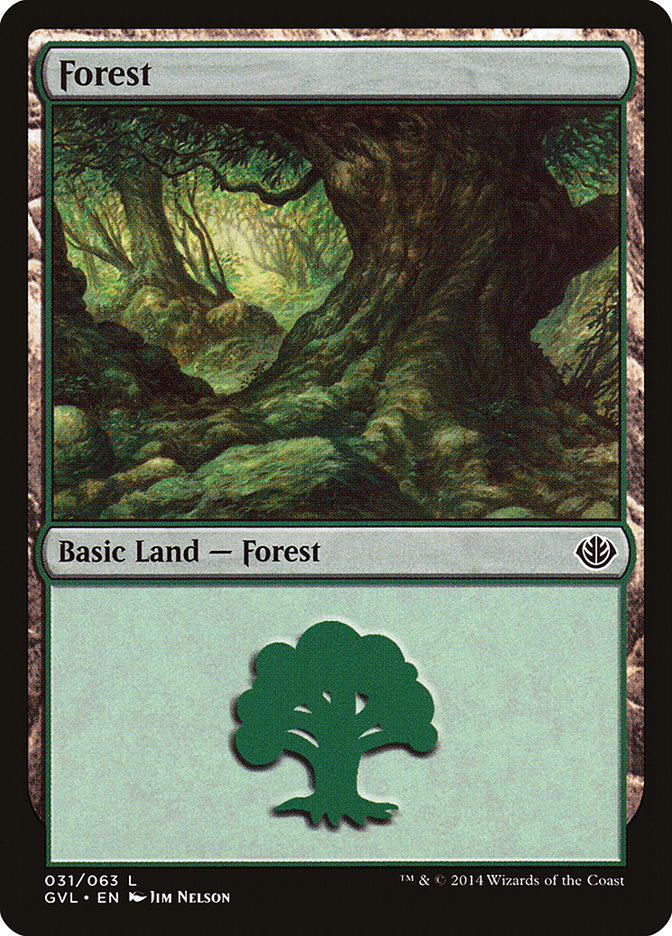 Forest (31) (Garruk vs. Liliana) [Duel Decks Anthology] | Good Games North