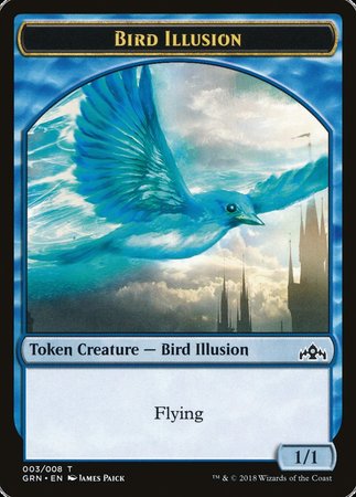 Bird Illusion Token [Guilds of Ravnica Tokens] | Good Games North
