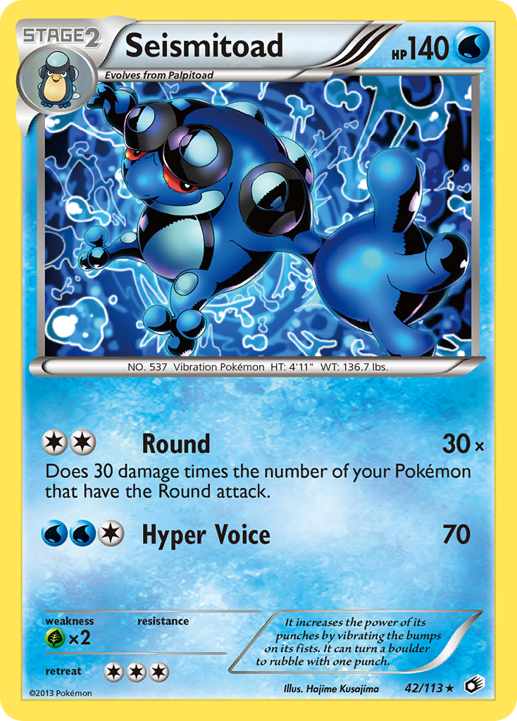 Seismitoad (42/113) [Black & White: Legendary Treasures] | Good Games North