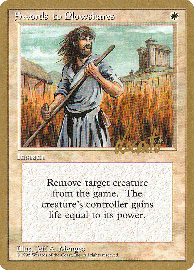 Swords to Plowshares (Michael Loconto) [Pro Tour Collector Set] | Good Games North