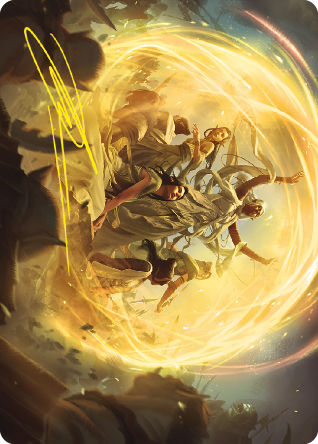 Heroic Intervention Art Card (Gold-Stamped Signature) [The Lord of the Rings: Tales of Middle-earth Art Series] | Good Games North