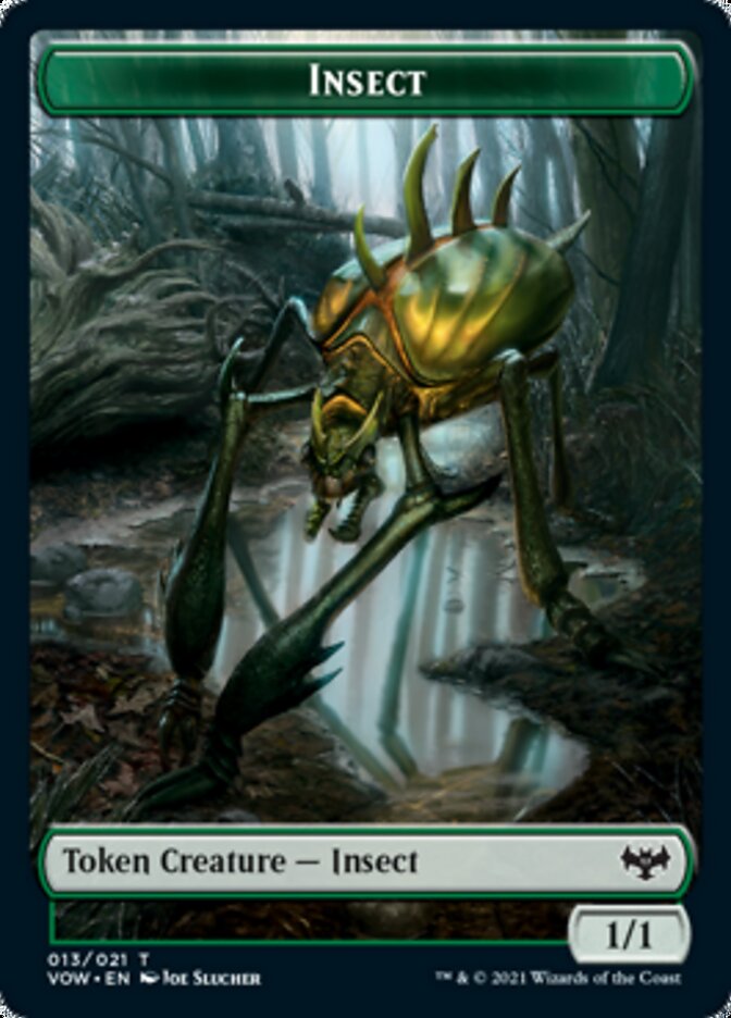 Insect // Spirit (003) Double-sided Token [Innistrad: Crimson Vow Tokens] | Good Games North