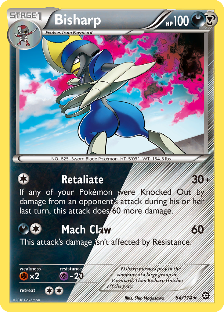 Bisharp (64/114) [XY: Steam Siege] | Good Games North
