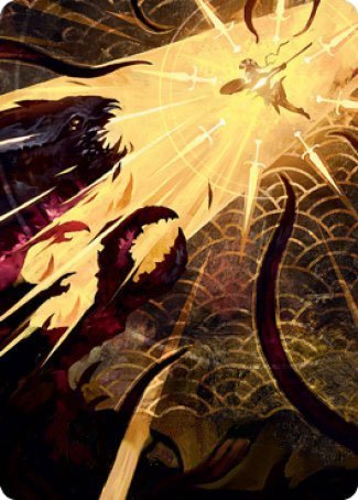 Defiant Strike Art Card [Strixhaven: School of Mages Art Series] | Good Games North