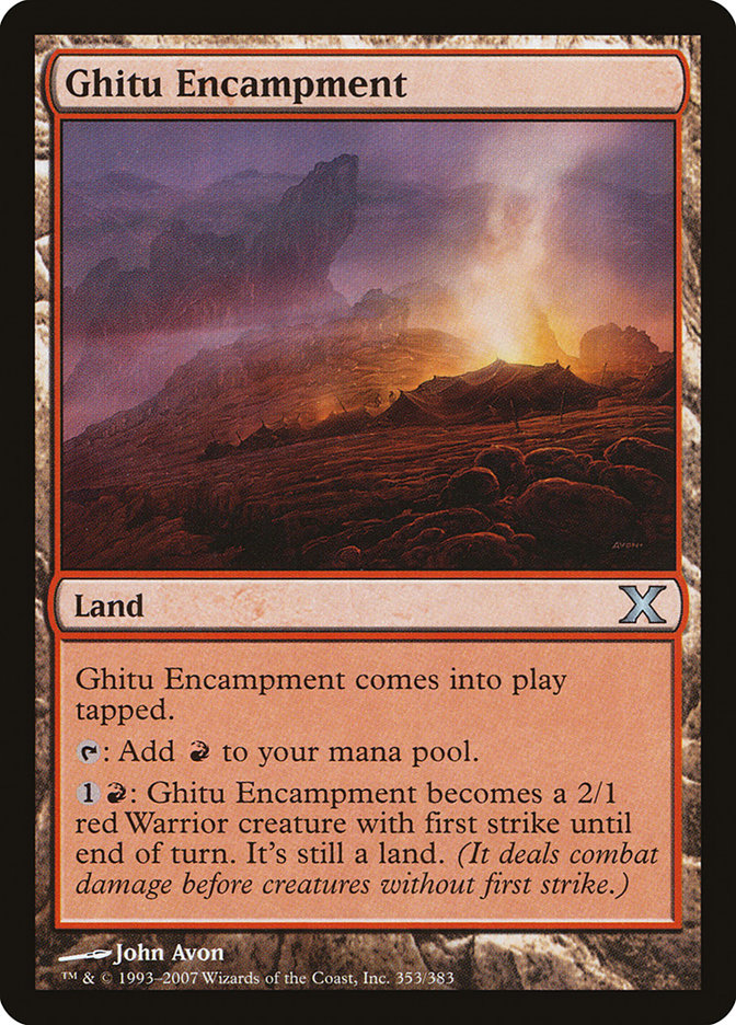 Ghitu Encampment [Tenth Edition] | Good Games North