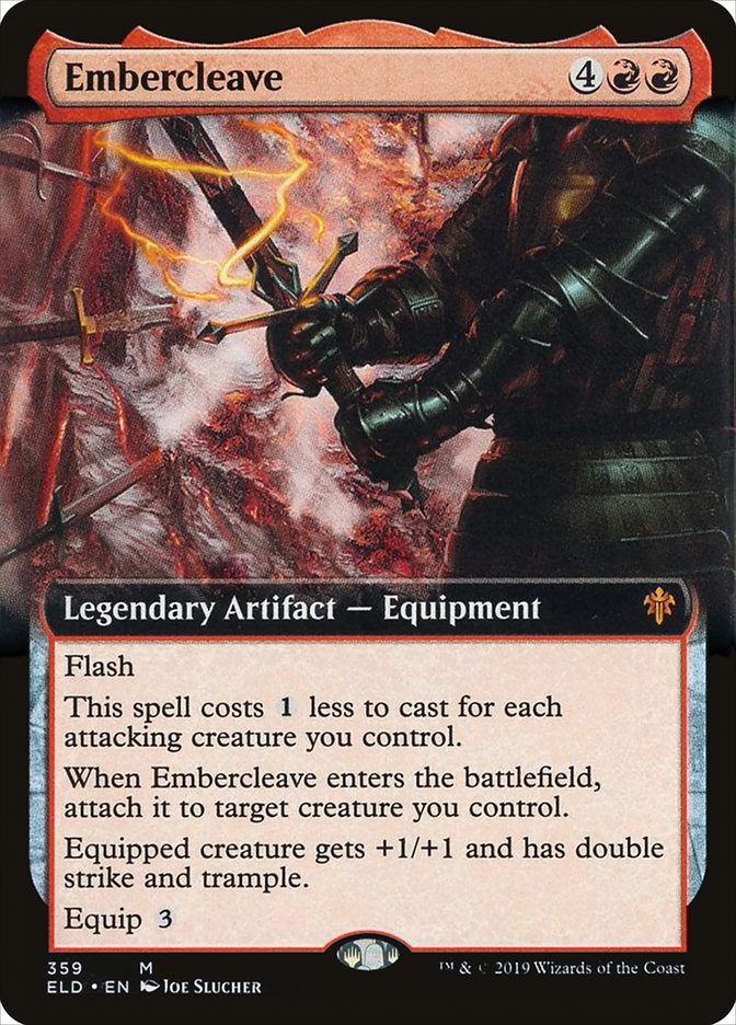 Embercleave (Extended Art) [Throne of Eldraine] | Good Games North