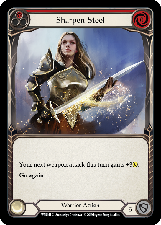 Sharpen Steel (Red) [WTR141-C] Alpha Print Normal | Good Games North