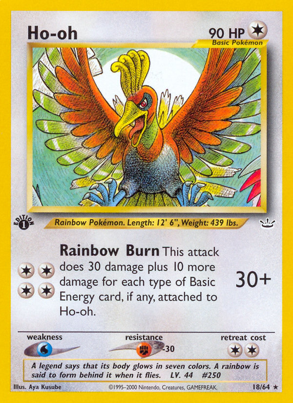 Ho-oh (18/64) [Neo Revelation 1st Edition] | Good Games North