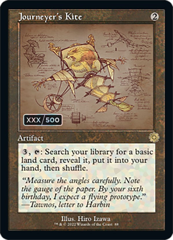 Journeyer's Kite (Retro Schematic) (Serial Numbered) [The Brothers' War Retro Artifacts] | Good Games North