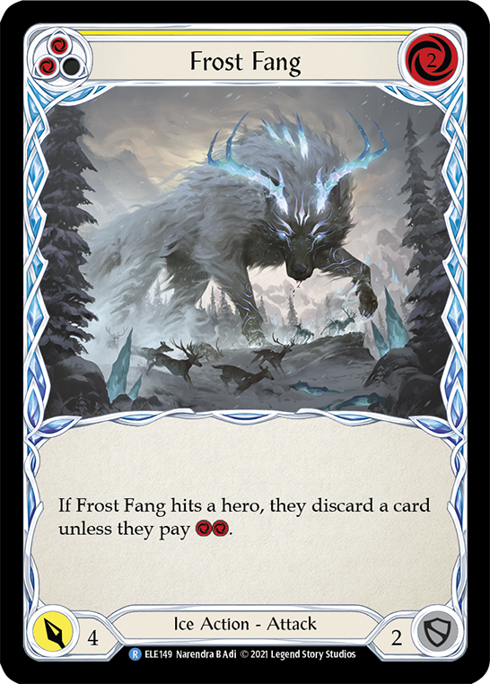 Frost Fang (Yellow) [ELE149] (Tales of Aria)  1st Edition Normal | Good Games North
