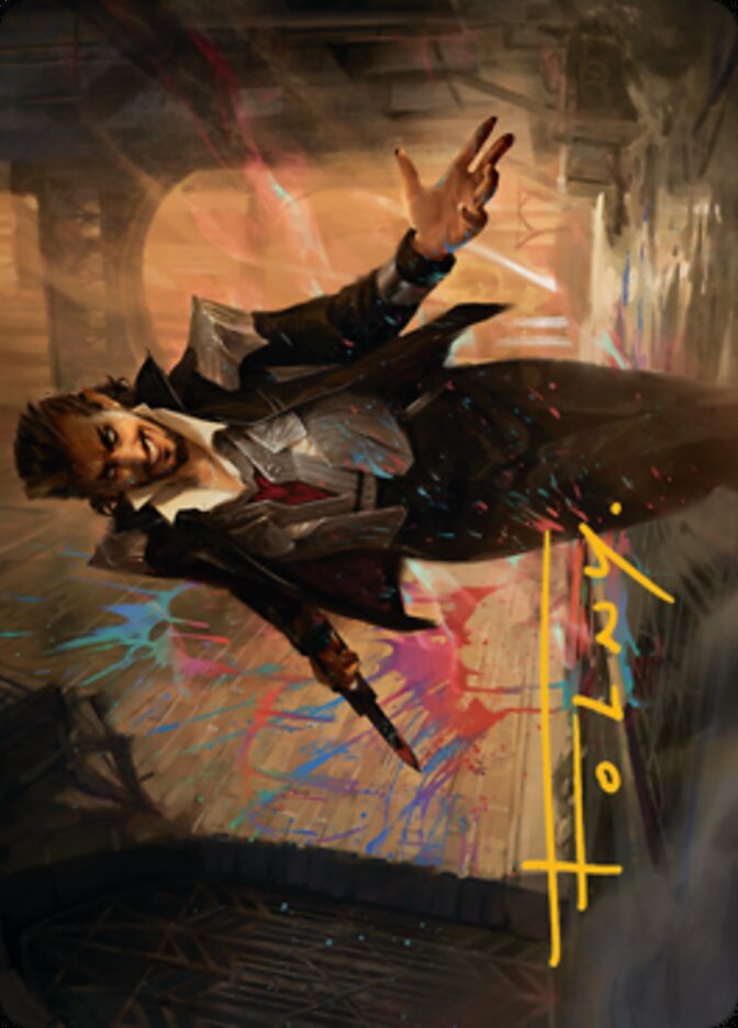 Anhelo, the Painter Art Card (Gold-Stamped Signature) [Streets of New Capenna Art Series] | Good Games North