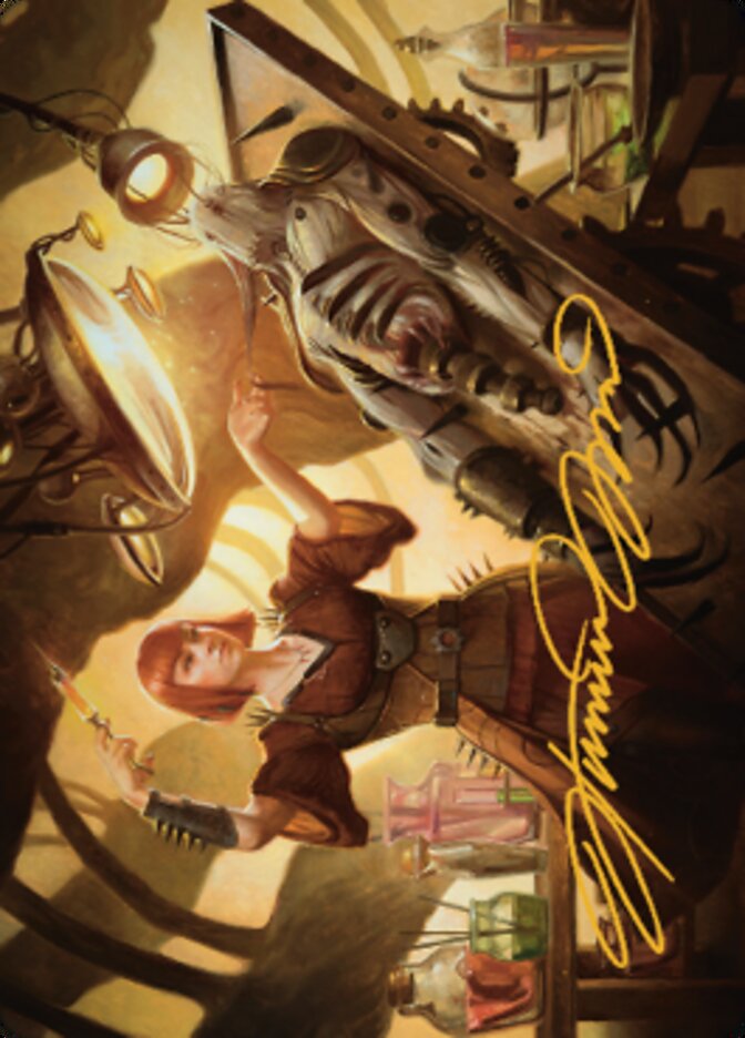 Ashnod, Flesh Mechanist Art Card (Gold-Stamped Signature) [The Brothers' War Art Series] | Good Games North