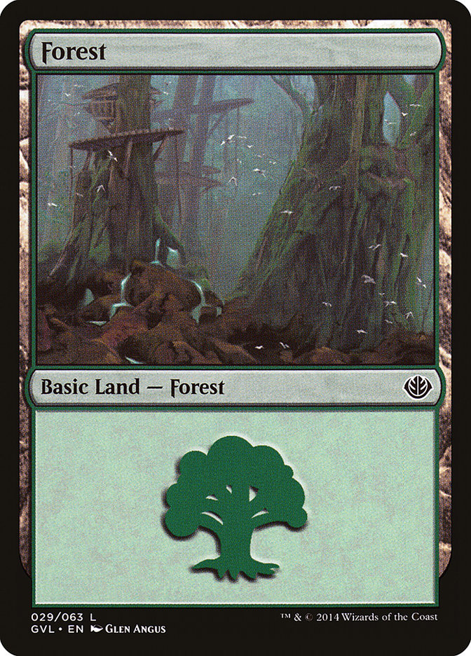 Forest (29) (Garruk vs. Liliana) [Duel Decks Anthology] | Good Games North