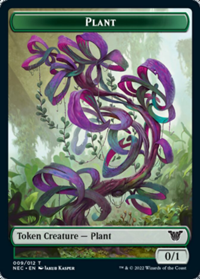 Plant // Treasure Double-sided Token [Kamigawa: Neon Dynasty Commander Tokens] | Good Games North