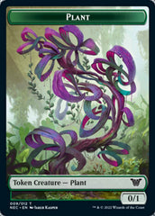 Plant // Treasure Double-sided Token [Kamigawa: Neon Dynasty Commander Tokens] | Good Games North