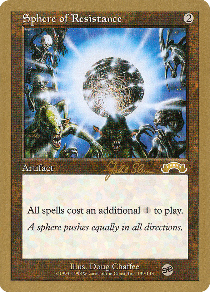 Sphere of Resistance (Jakub Slemr) (SB) [World Championship Decks 1999] | Good Games North