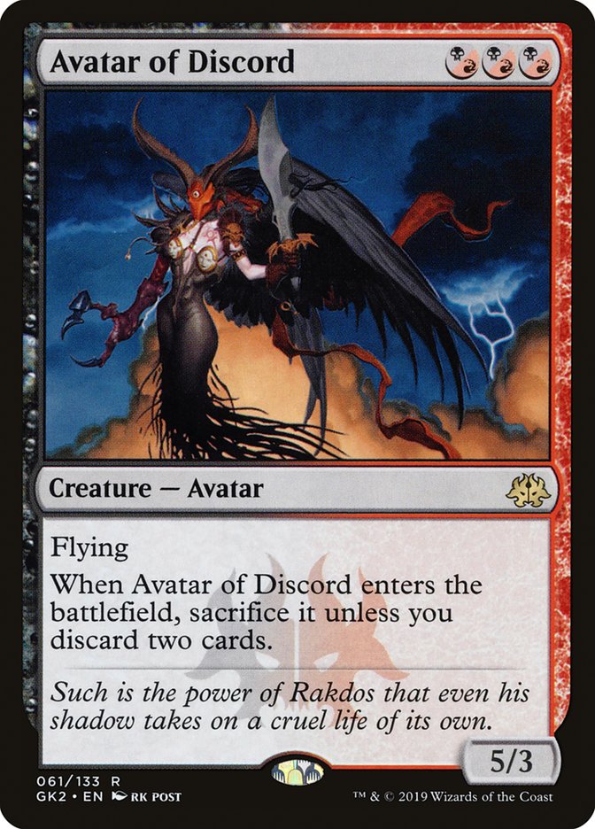 Avatar of Discord [Ravnica Allegiance Guild Kit] | Good Games North