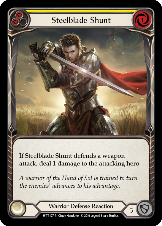 Steelblade Shunt (Yellow) [WTR127-R] Alpha Print Normal | Good Games North