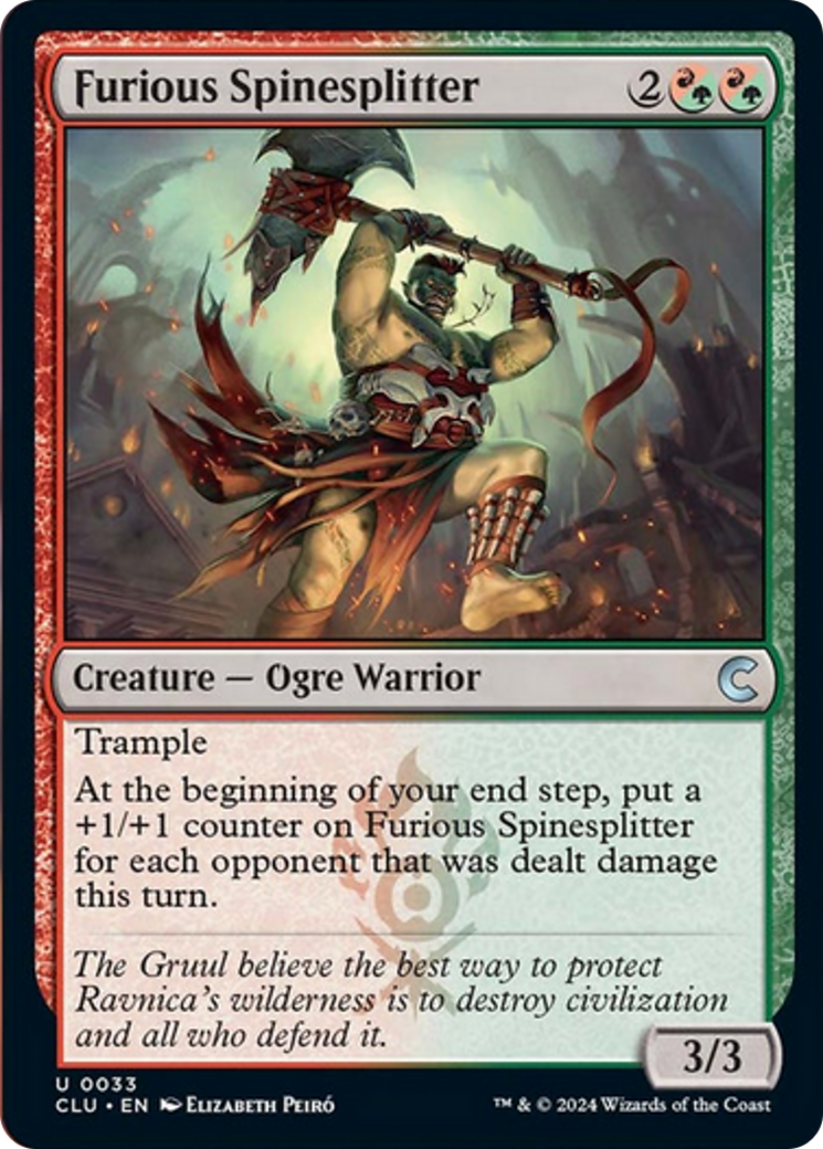 Furious Spinesplitter [Ravnica: Clue Edition] | Good Games North