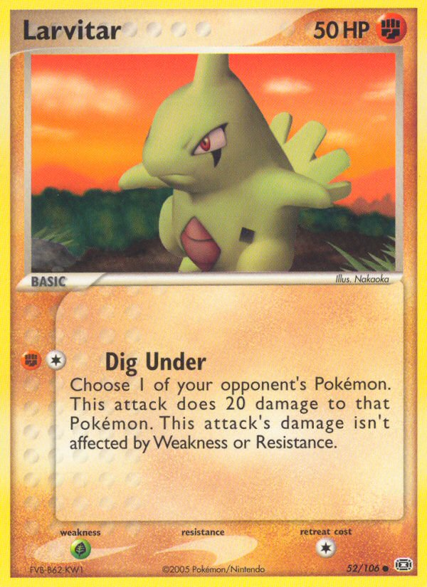 Larvitar (52/106) [EX: Emerald] | Good Games North