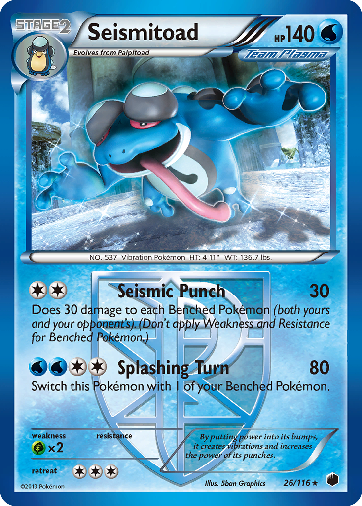 Seismitoad (26/116) [Black & White: Plasma Freeze] | Good Games North