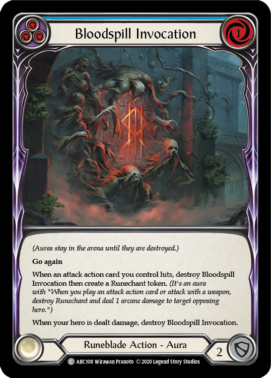 Bloodspill Invocation (Blue) [U-ARC108] Unlimited Normal | Good Games North