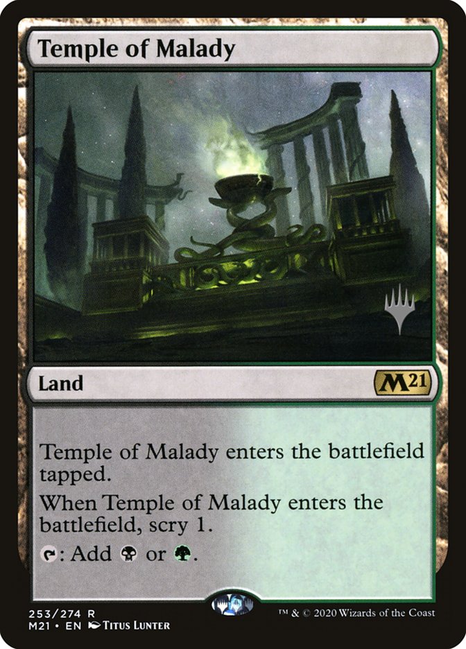 Temple of Malady (Promo Pack) [Core Set 2021 Promos] | Good Games North