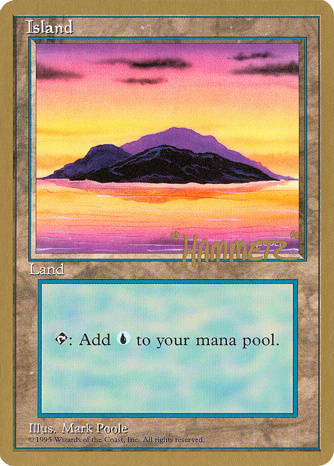 Island (shr368) (Shawn "Hammer" Regnier) [Pro Tour Collector Set] | Good Games North