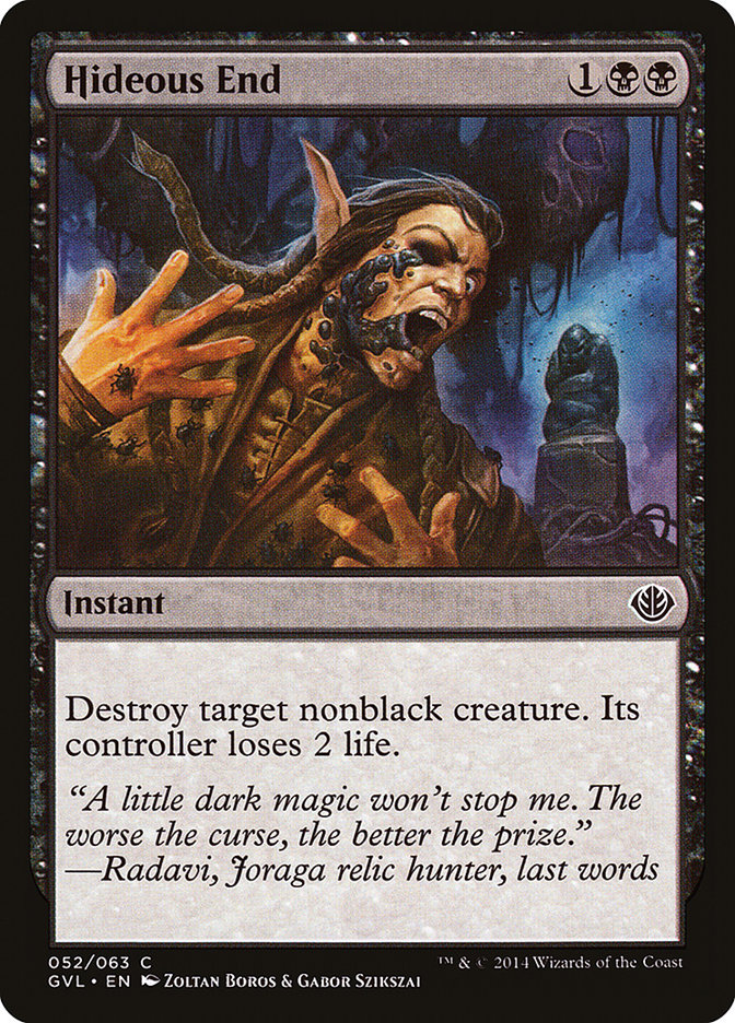 Hideous End (Garruk vs. Liliana) [Duel Decks Anthology] | Good Games North