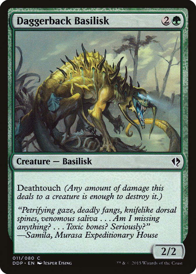 Daggerback Basilisk [Duel Decks: Zendikar vs. Eldrazi] | Good Games North