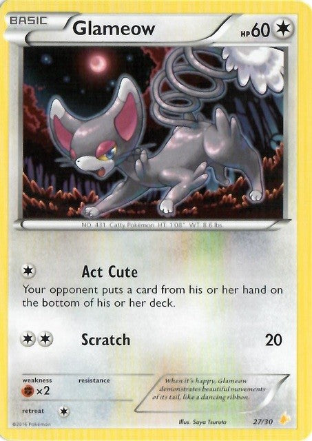 Glameow (27/30) [XY: Trainer Kit 3 - Pikachu Libre] | Good Games North