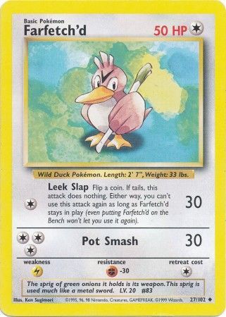 Farfetch'd (27/102) [Base Set Unlimited] | Good Games North