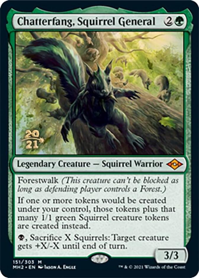 Chatterfang, Squirrel General [Modern Horizons 2 Prerelease Promos] | Good Games North