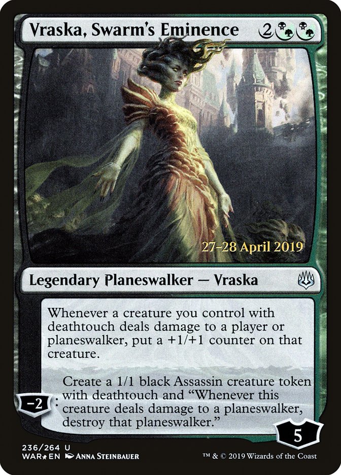 Vraska, Swarm's Eminence  [War of the Spark Prerelease Promos] | Good Games North